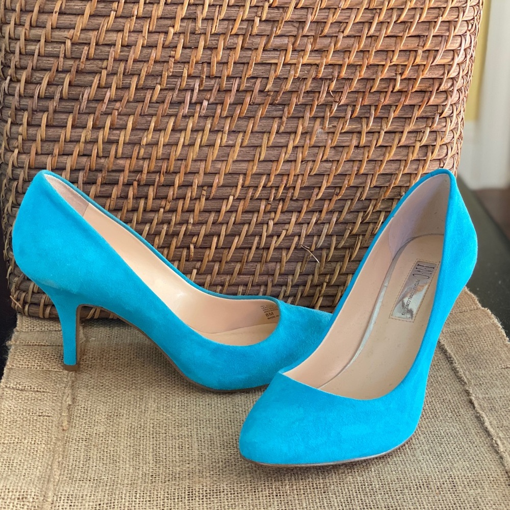 INC International Concept Zitah Blue Suede Pump 8